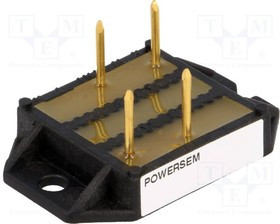 PSB54/18, Диодный мост: однофазный, Urmax: 1,8кВ, If: 54А, Ifsm: 300А, THT