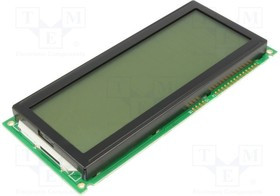 DEM20487SYH-LY, Дисплей ЖКД, алфавитно-цифровой, STN Positive, 20x4, LED, PIN 18