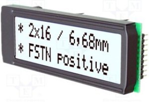 EADIP162J-DN3LW, Дисплей: LCD; алфавитно-цифровой; FSTN Positive; 16x2; 68x26,8мм EADIP162J-DN3LW, Дисплей: LCD; алфавитно-цифровой; FSTN Positive; 16x2; 68x26,8мм