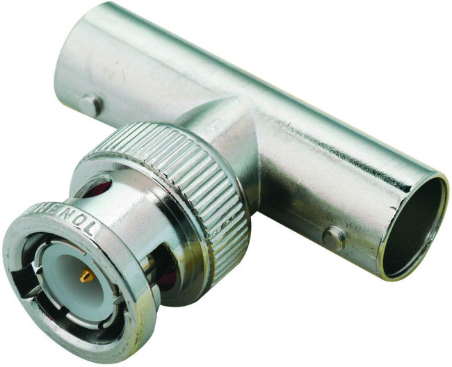 112462, Conn BNC Adapter 0Hz to 4GHz 75Ohm T Style RCP/PL/RCP Gold 112462, Conn BNC Adapter 0Hz to 4GHz 75Ohm T Style RCP/PL/RCP Gold