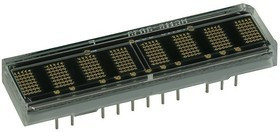 HCMS-2973, Светодиодный дисплей 1*8, зеленый 2.4Вт "Agilent"
