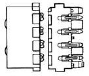 770149-1, Pin & Socket Connectors RA PIN HDR ASSY 4P 770149-1, Pin & Socket Connectors RA PIN HDR ASSY 4P