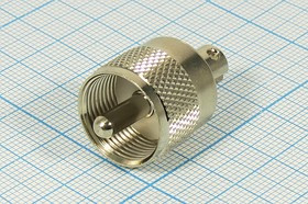 Переходник штекер UHF - держатель телескопической антенны; №2455 штек UHF-ант держ