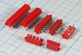 Разъем (Micro Match) MM-10FS розетка, шаг P1.27, контакты 10P, на плату, MM-10FS