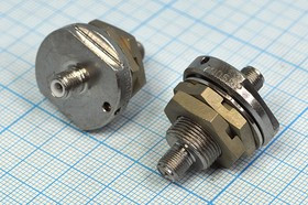 Высокочастотный переходник штекер-штекер СРГ50-260ФВ; №386 СРГ50-260ФВ\переход герм\М6/отвМ12\[вилкаШ-Ш]