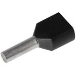 НШВИ(2) 1.5-8, Наконечник штыревой втулочный изолированный черный 2х1.5мм² НШВИ(2) 1.5-8, Наконечник штыревой втулочный изолированный черный 2х1.5мм²