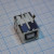 L-KLS1-151-W, USB типВ розетка с экраном угловая, диэлектрик белый / USBB-1F (UBBR-04SW01) (USBB-1J) (USBB-FR) (L-KLS1-151-W)