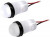 PML50SWFVW, LED Panel Mount Indicators 1090mcd Semi Dome White Flex Wire