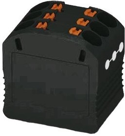 3002781, DIN Rail Terminal Blocks PTFIX 6X1,5 BK 1.5mm2 adhesive mnt