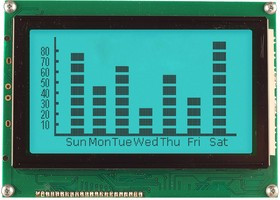 MD240128A6W-FPTLRGB, Графический ЖК-дисплей, 240 x 125 Pixels, Черный на RGB, 5В, Параллельный, Без Шрифта MD240128A6W-FPTLRGB, Графический ЖК-дисплей, 240 x 125 Pixels, Черный на RGB, 5В, Параллельный, Без Шрифта
