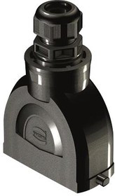 19431160446, Разъем для тяжелых условий, IP66, With Gland, Нейлон (Полиамид), Армированный Стекловолокном