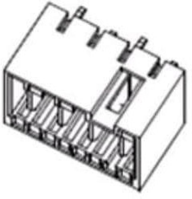 91999-0019, Power to the Board RAST 5 Vrt Hdr 2Ckt SN