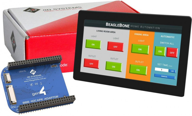 GEN4-4DCAPE-70CT-CLB, Дисплей: TFT, 7", 800x480, Подсвет: LED, Размер окна: 153,84х85,6мм GEN4-4DCAPE-70CT-CLB, Дисплей: TFT, 7", 800x480, Подсвет: LED, Размер окна: 153,84х85,6мм