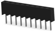 1-2314876-0, Conn Socket Strip SKT 10 POS 2mm Solder ST Thru-Hole Tube
