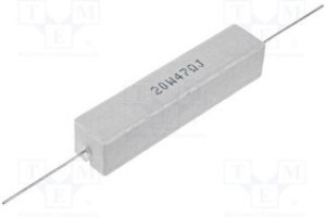 CRL20W-1R5, Резистор: проволочный, керамический, THT, 1,5Ом, 20Вт, ±5%