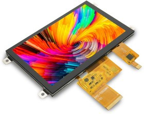 MIKROE-4279, MIKROE-4279 TFT TFT LCD Display / Touch Screen, 5in WVGA, 800 x 480pixels