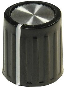 41010-1, D11мм, отв. 3,2мм, Ручка пластмассовая (метал. вставка)