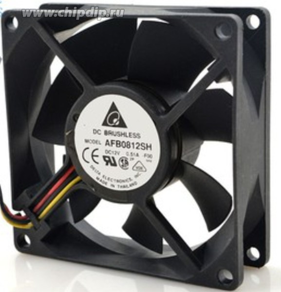 Вентилятор Delta Electronics AFB0812SH / AFB0812SH-F00 80x25мм 12V 0.51A 2pin Вентилятор Delta Electronics AFB0812SH / AFB0812SH-F00 80x25мм 12V 0.51A 2pin