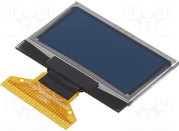 DEP 128064D-W, Дисплей OLED, графический, 1,28", 128x64, Разм 34,5x23x1,65мм DEP 128064D-W, Дисплей OLED, графический, 1,28", 128x64, Разм 34,5x23x1,65мм