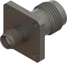 SF1102-6024, RF Adapters - Between Series SMA F to PTNC F Flng Mnt Adapter, 4 Hole