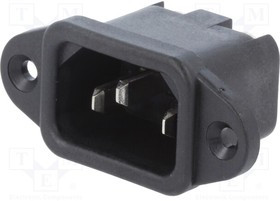 6162.0061, AC Power Entry Modules 6061 APPLIANCE INLET 10A 70C