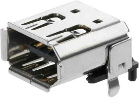 53462-0001, 6 Way Right Angle Surface Mount Firewire Connector, Socket