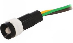 LGY-D5-24AC/DCWK, Индикат.лампа: LED, вогнутый, 24ВDC, 24ВAC, Отв: d11мм, IP40