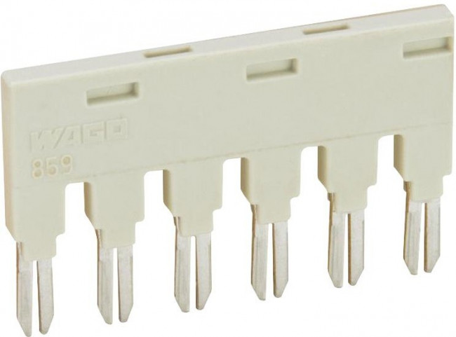 859-406, 6-конт. перемычка изолированная, св.-серая