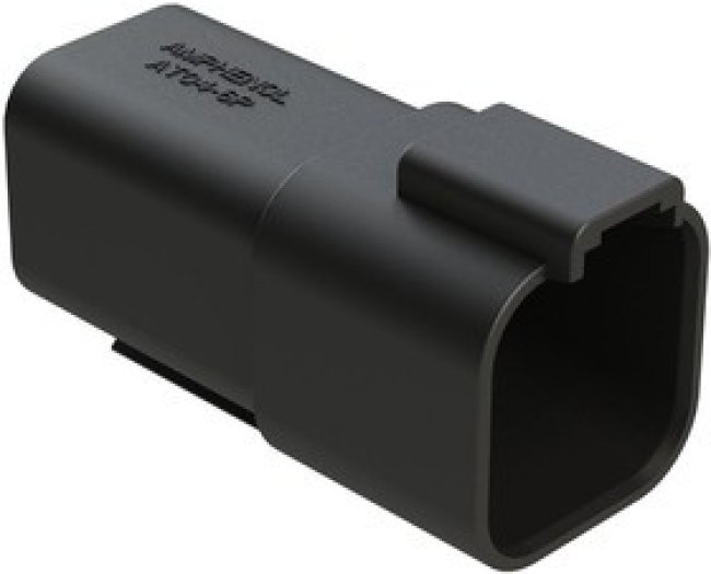 AT04-6P-BLK, Conn Housing RCP 6 POS Crimp ST Cable Mount Black AT04-6P-BLK, Conn Housing RCP 6 POS Crimp ST Cable Mount Black