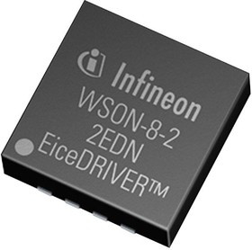 2EDN7524GXTMA1, Gate Driver, 2 канал(-ов), Низкая Сторона, GaN HEMT, IGBT, MOSFET, 8 вывод(-ов), WSON
