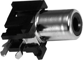 KLPX-0848A-2-GR, RCA Phono Connectors PCB RIGHT ANGLE JACK GREEN