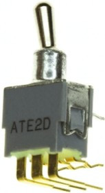 ATE2D-RA, Toggle Switch, PCB Mount, On-On, DPDT, Through Hole Terminal, 48V