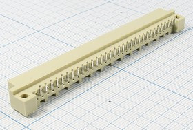 Разъем (прямоугольный соединитель) DIN41612 вилка, шаг P2.54, контакты 64P[A], на плату, угловой