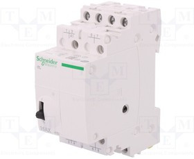 A9C30814, Реле: установочное, бистабильное, NO x4, Uобмотки: 230ВAC, DIN, 16А A9C30814, Реле: установочное, бистабильное, NO x4, Uобмотки: 230ВAC, DIN, 16А