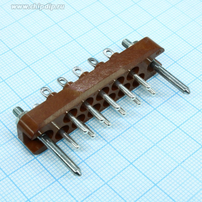 РП10-11 Л вилка, Соединитель низкочастотный, прямоугольный, внутреннего монтажа, год 2023