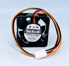 Вентилятор Sanyo Denki 109P0412D601 DC Fan Axial Ball Bearing 12V 7V to 13.8V 10.9CFM 42dB (40 X 40 X 20mm) Вентилятор Sanyo Denki 109P0412D601 DC Fan Axial Ball Bearing 12V 7V to 13.8V 10.9CFM 42dB (40 X 40 X 20mm)