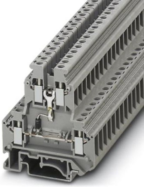 2791032, UKK 5-DIO/U-O Series Grey DIN Rail Terminal Block, 0.2 4mm², Double-Level