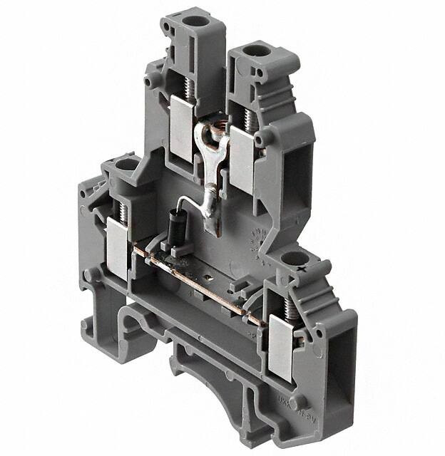2791032, UKK 5-DIO/U-O Series Grey DIN Rail Terminal Block, 0.2 4mm², Double-Level