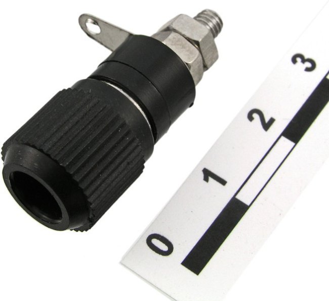 KLS1-BIP-014-N-B (BP-117) (10-0019 black), Гнездо на панель черное