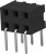 2314926-6, PCB Receptacle, Плата - к - плате, 2 мм, 2 ряд(-ов), 6 контакт(-ов)