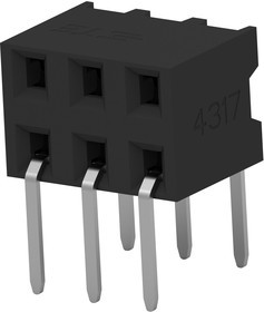 2314926-6, PCB Receptacle, Плата - к - плате, 2 мм, 2 ряд(-ов), 6 контакт(-ов)