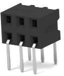 2314926-6, PCB Receptacle, Плата - к - плате, 2 мм, 2 ряд(-ов), 6 контакт(-ов)
