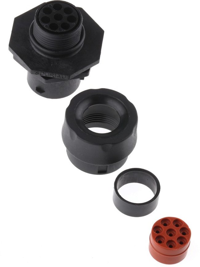 UTS7GN128P, Circular Connector, 8 Contacts, Panel Mount, Plug, Male, IP68, IP69K, UTS Series
