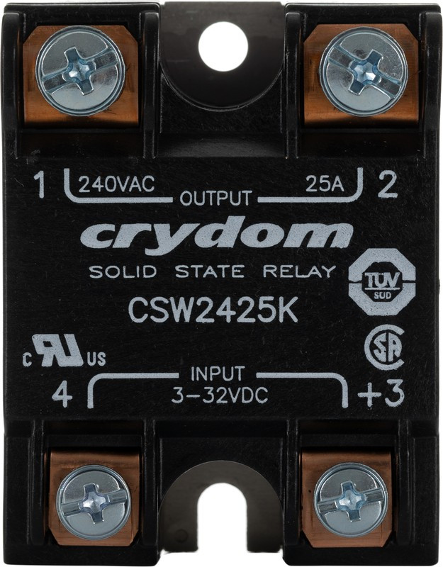 CSW2425K, CSW Series Solid State Relay, 25 A Load, Panel Mount, 280 V ac Load, 32 V dc Control CSW2425K, CSW Series Solid State Relay, 25 A Load, Panel Mount, 280 V ac Load, 32 V dc Control