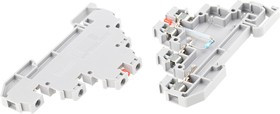 1SNA115537R0500, SNA Series Grey DIN Rail Terminal Block, 2.5mm², Triple-Level, Screw Termination