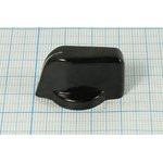 Ручка-клюв, диаметр регулятора d6,0мм, пластик, черный, QKZ7-1;№706 ручка "V"d6,0\34x23x16\ пл\чер\\