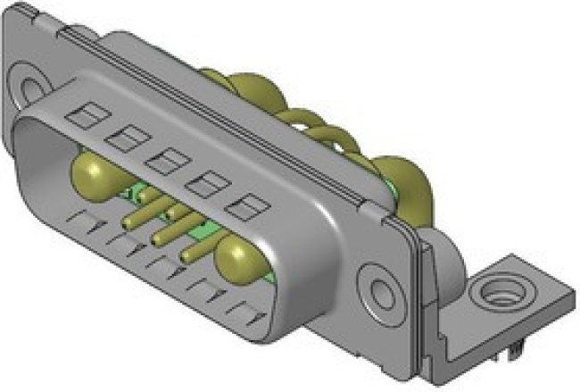 FM7W2P5-1343 / 1731070551, 173107 7 Way Right Angle D-sub Connector Socket, 2.54mm Pitch, with 4-40 Screw Locks FM7W2P5-1343 / 1731070551, 173107 7 Way Right Angle D-sub Connector Socket, 2.54mm Pitch, with 4-40 Screw Locks