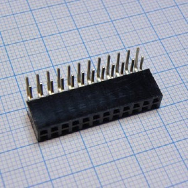 DS1024-2X12R2, (PBD-24R), Гнездо на плату 2.54мм