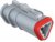 AT06-3S-OMGRY, Conn Housing PL 3 POS Crimp ST Cable Mount Gray