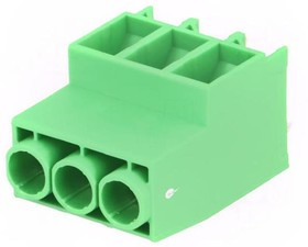 MKDS 5N HV/ 3-ZB-6,35, Зажимная рейка для печатных плат, угловой 90°, 6,35мм, на PCB